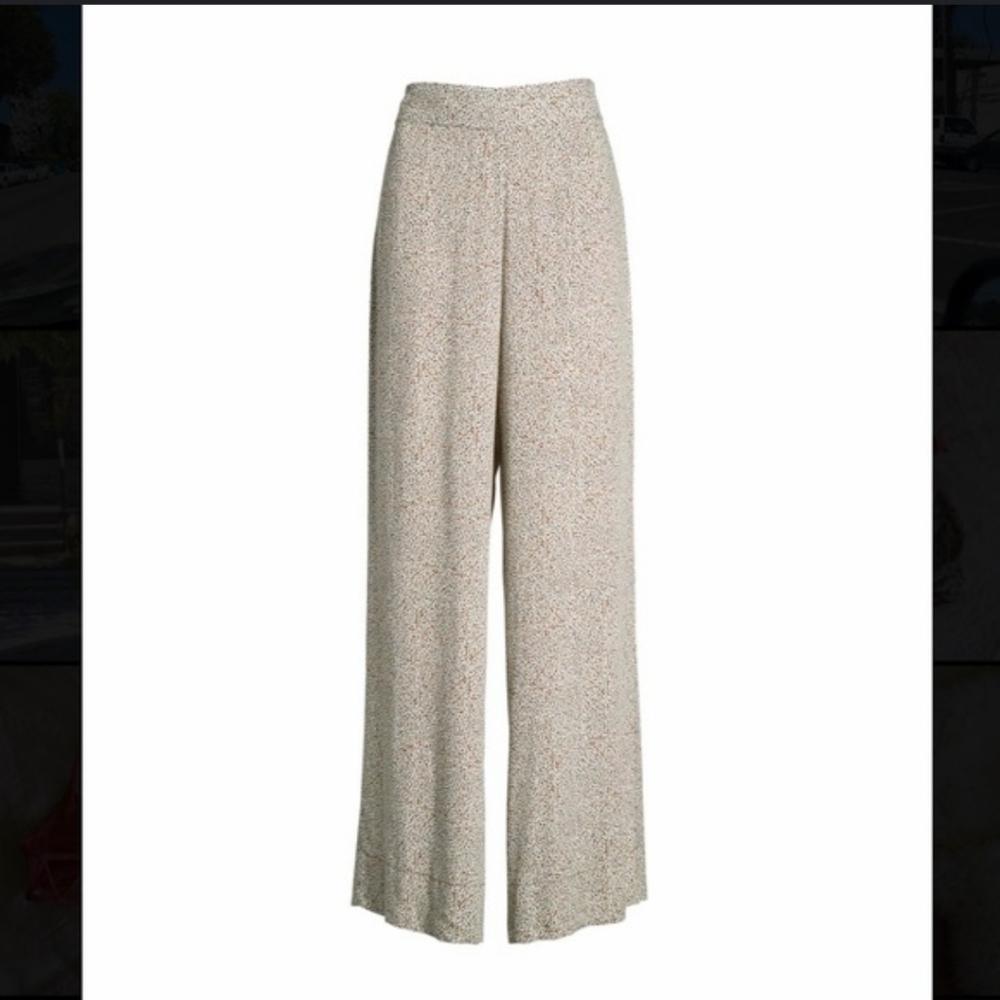 AFRM Cream Wide Leg Pants